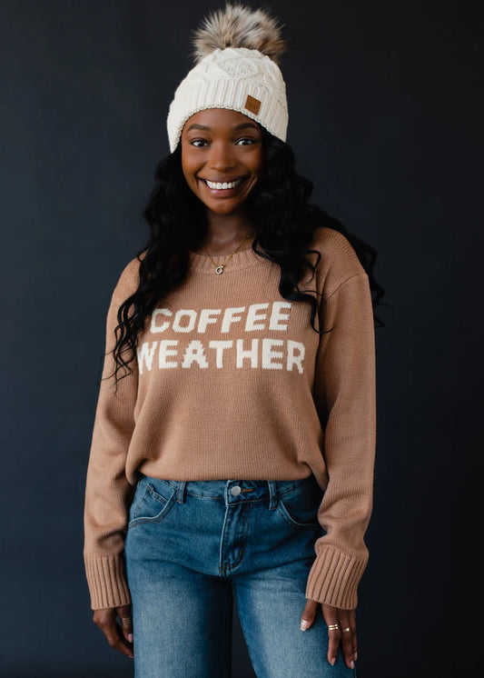 Coffee Weather Knit Sweater