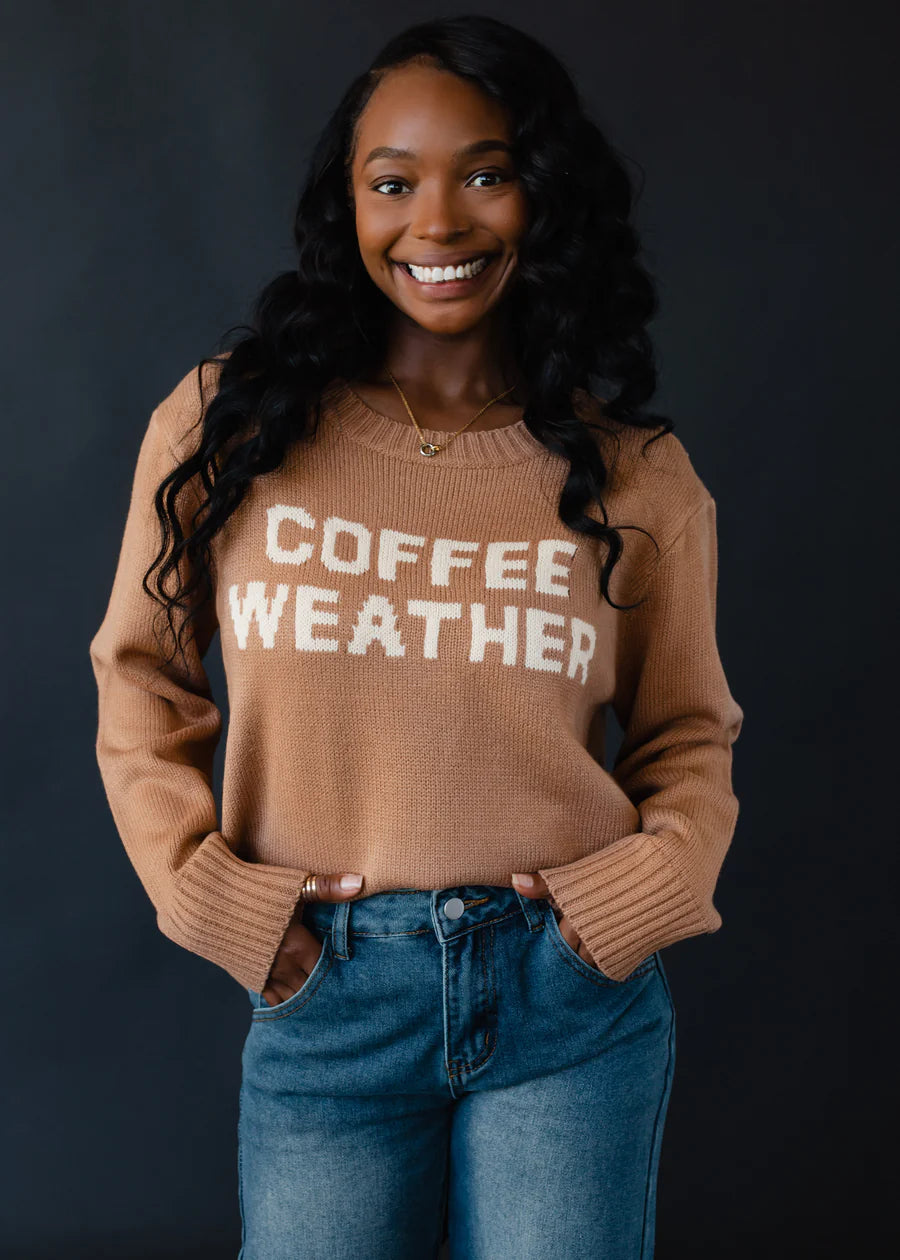 Coffee Weather Knit Sweater