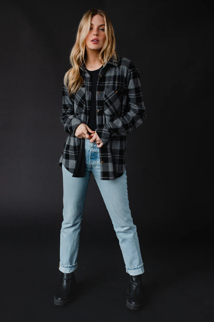 Black & Grey Super Soft Flannel