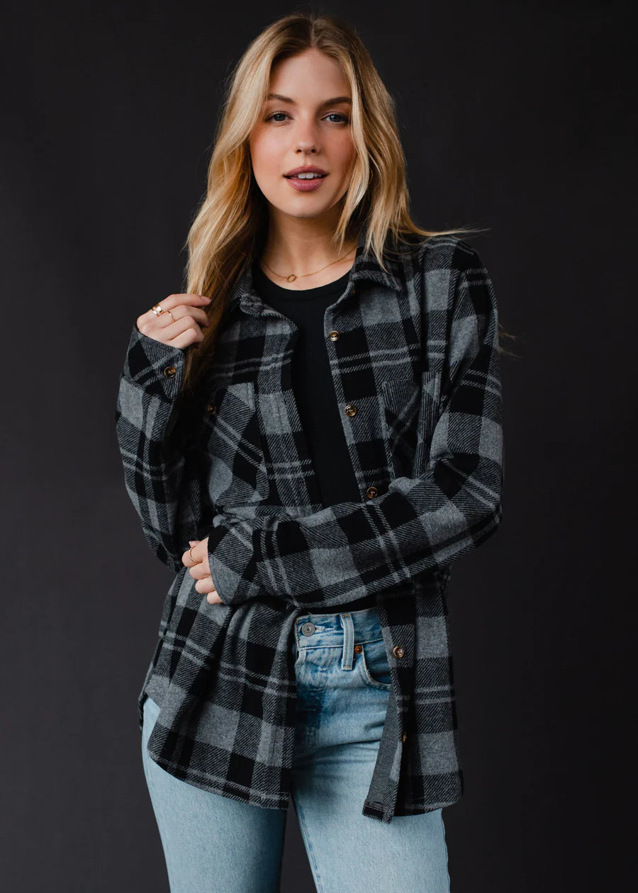 Black & Grey Super Soft Flannel