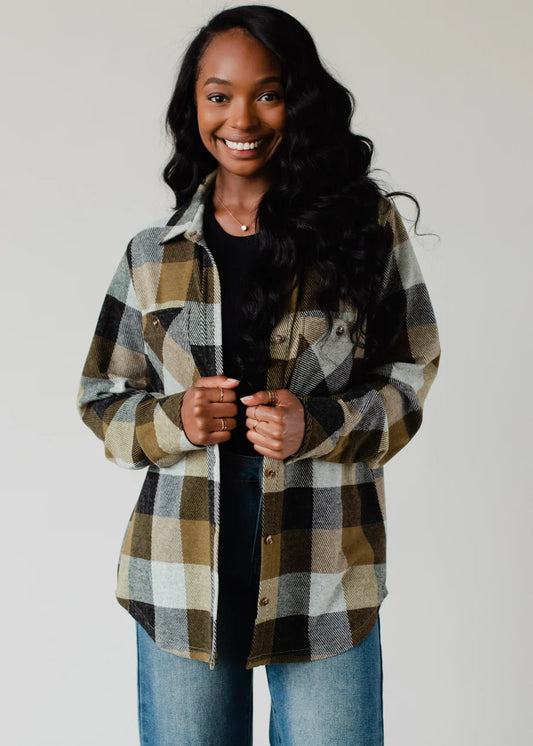 Olive Plaid Super Soft Flannel