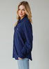 Navy Super Soft Button Up