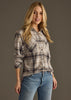 Super Soft Grey Plaid Shirt