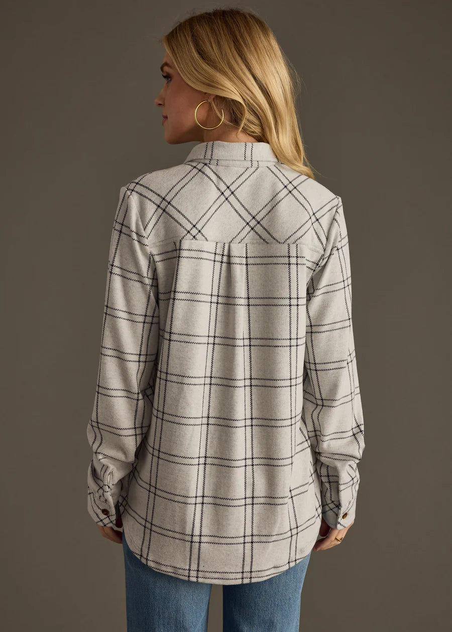 Super Soft Gray Plaid Shirt