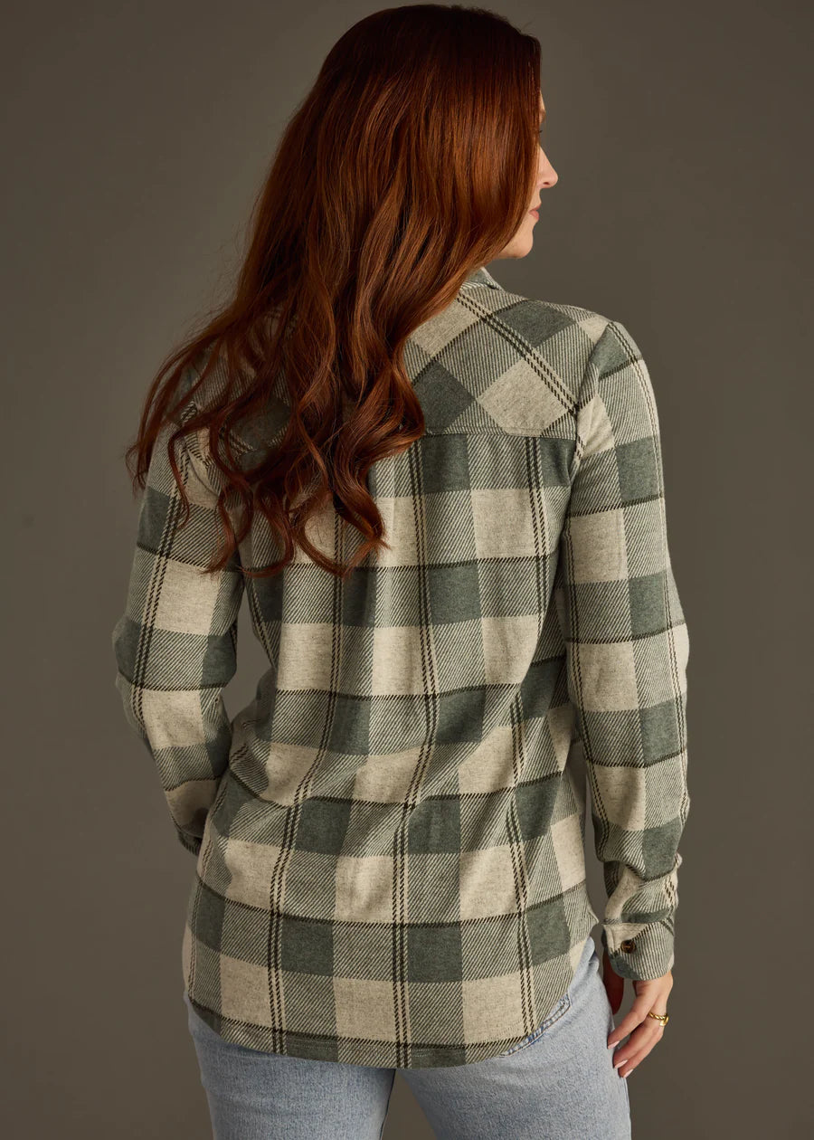 Super Soft Green Plaid Shirt