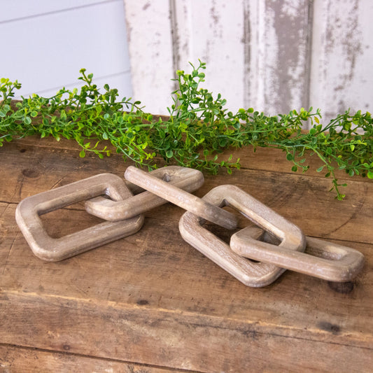 Natural Wood Chain Link