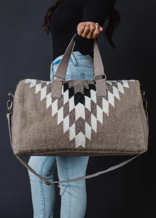 Woven Aztec Duffle Bag