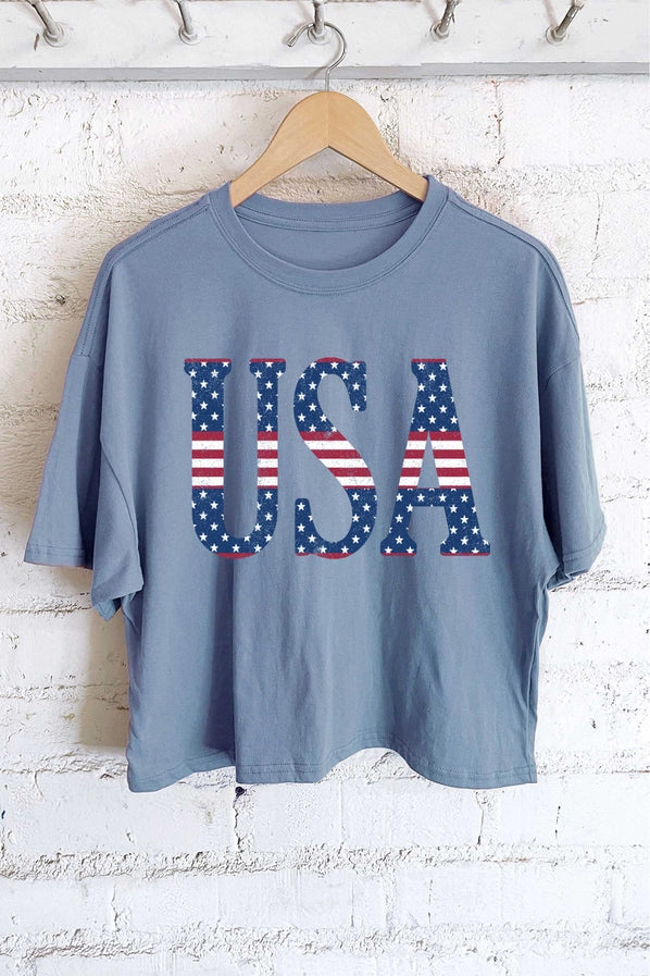 USA Flag Graphic T-Shirt