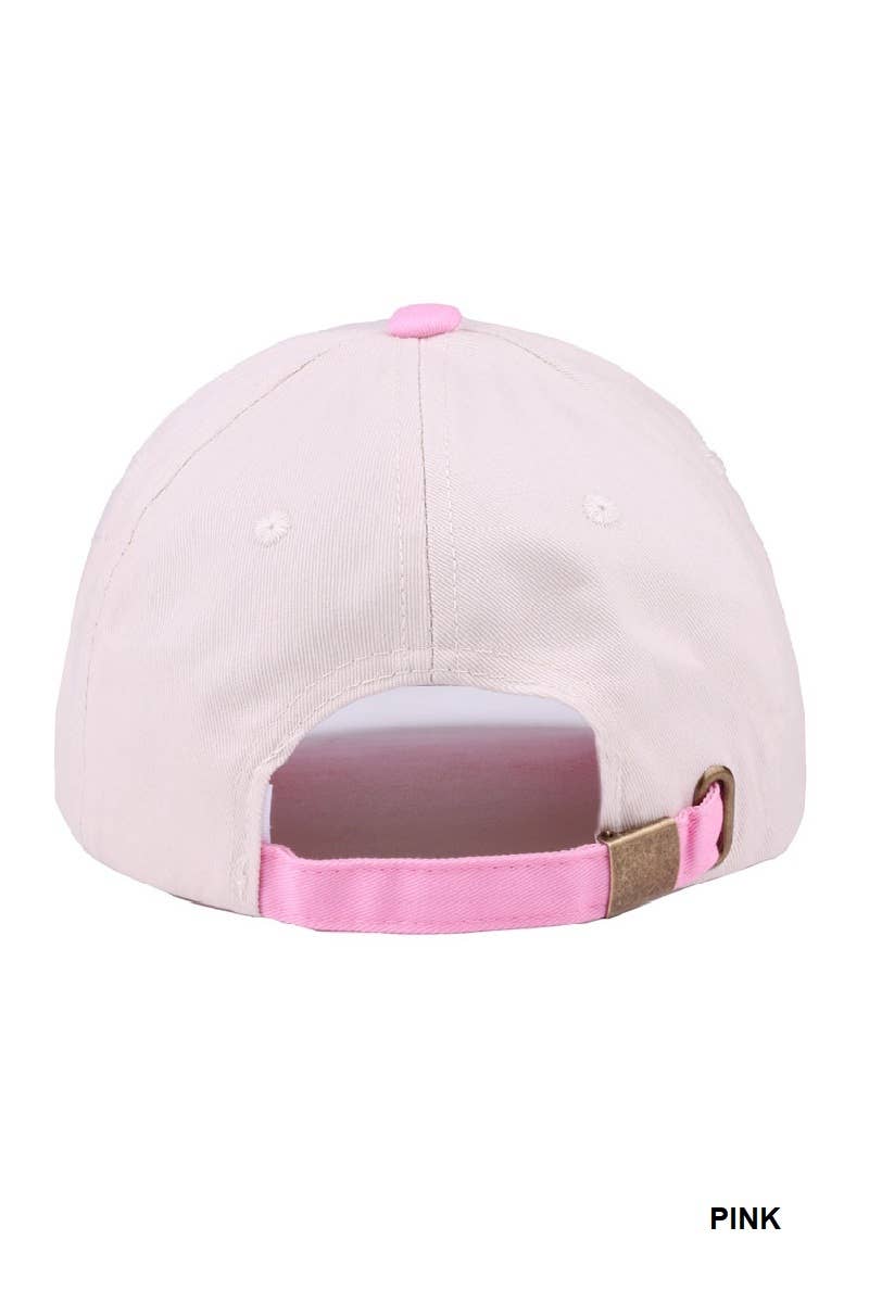 Expensive And Difficult Two Tone Canvas Cotton Cap: ASH MOCHA /