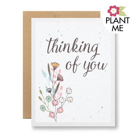 Plantable Seed Paper Greeting Card - Thinking of You
