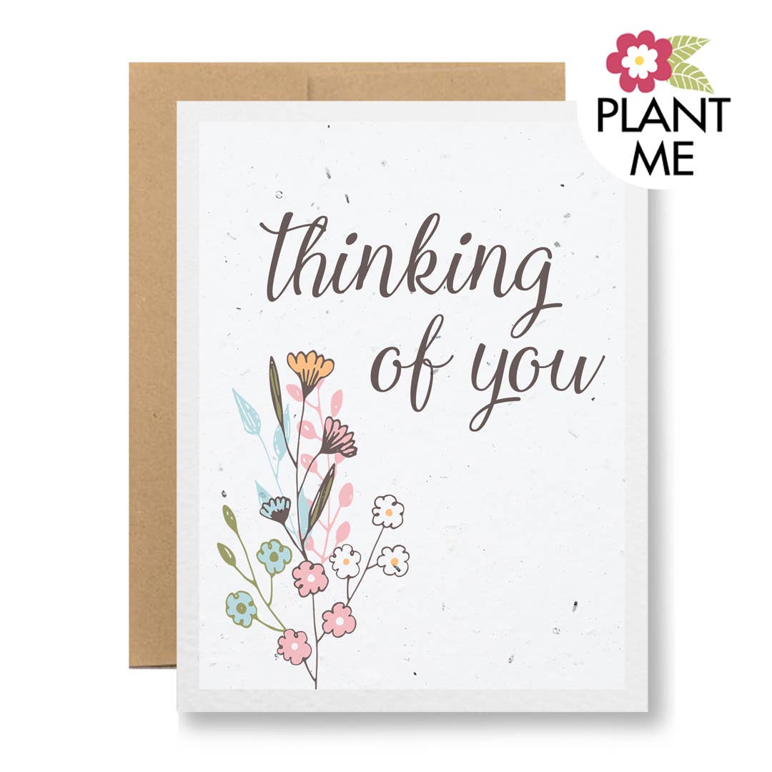 Plantable Seed Paper Greeting Card - Thinking of You