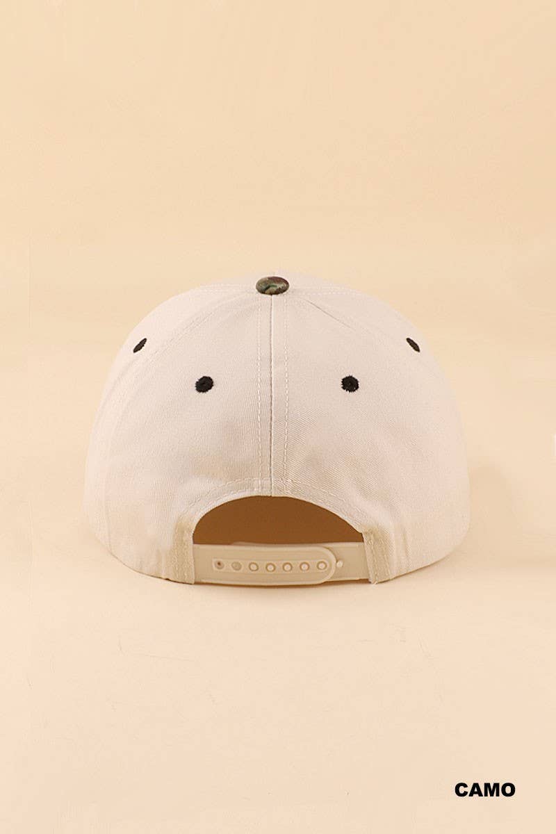 God's Country Two Tone Snapback Hat: RAISIN