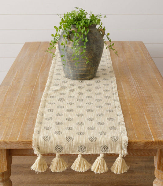 Table Runner - Medallion With Tassels
