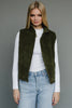 Taysha Corduroy Vest- Dark Green