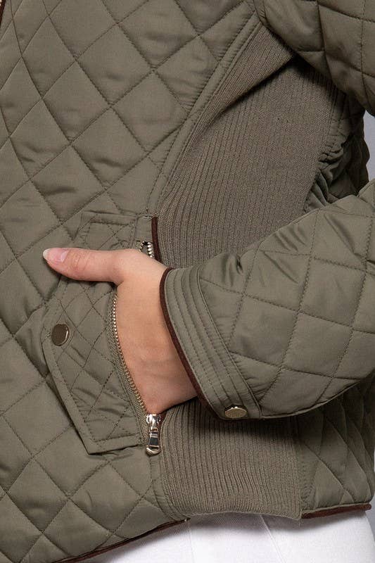 Hollie Quilted Jacket Olive