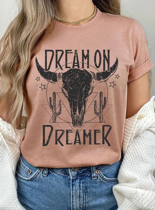 Dream On Dreamer Graphic T-Shirt